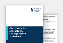  Standards of competence for registered midwives publication cover